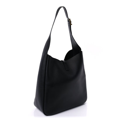 Saint Laurent Supple Calfskin Large Le 5 A 7 Soft Hobo Black 2 of 7