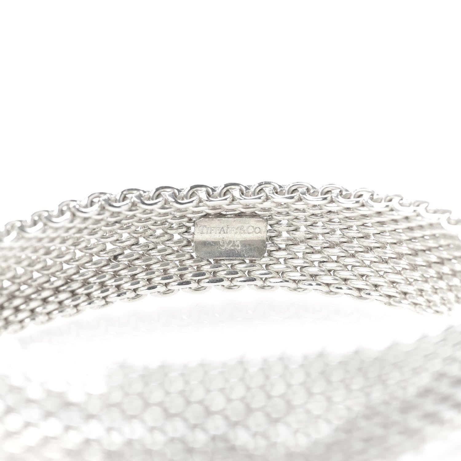 Tiffany Sterling Silver Somerset Mesh Bracelet 4 of 5