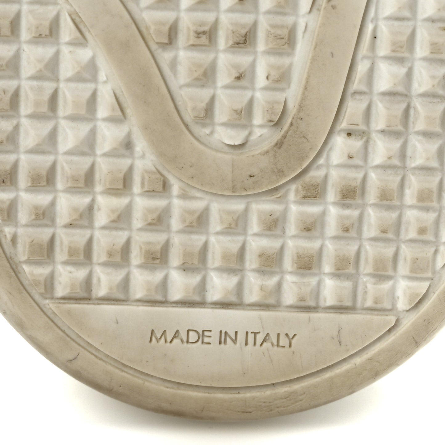 Calfskin Monogram Embossed Front Row Sneakers 40 White