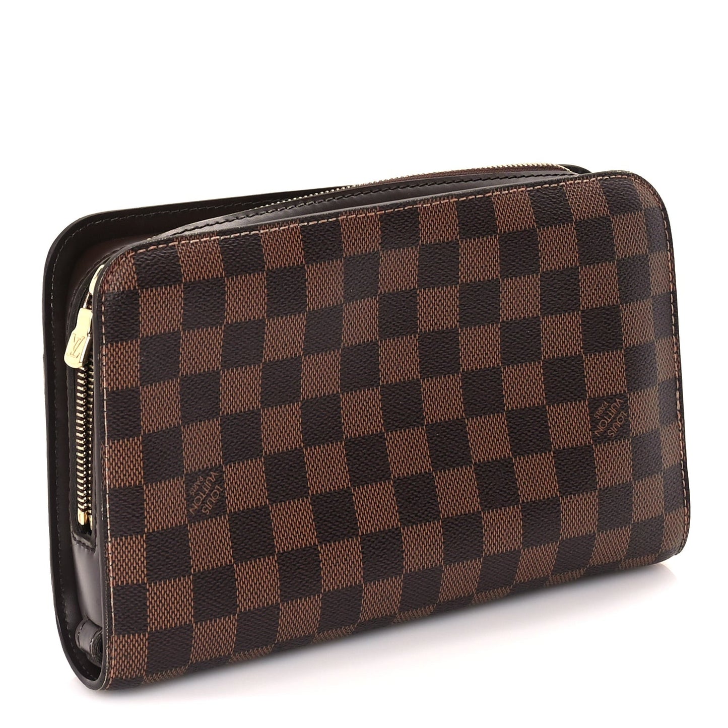 Damier Ebene Pochette Saint Louis Clutch Brown