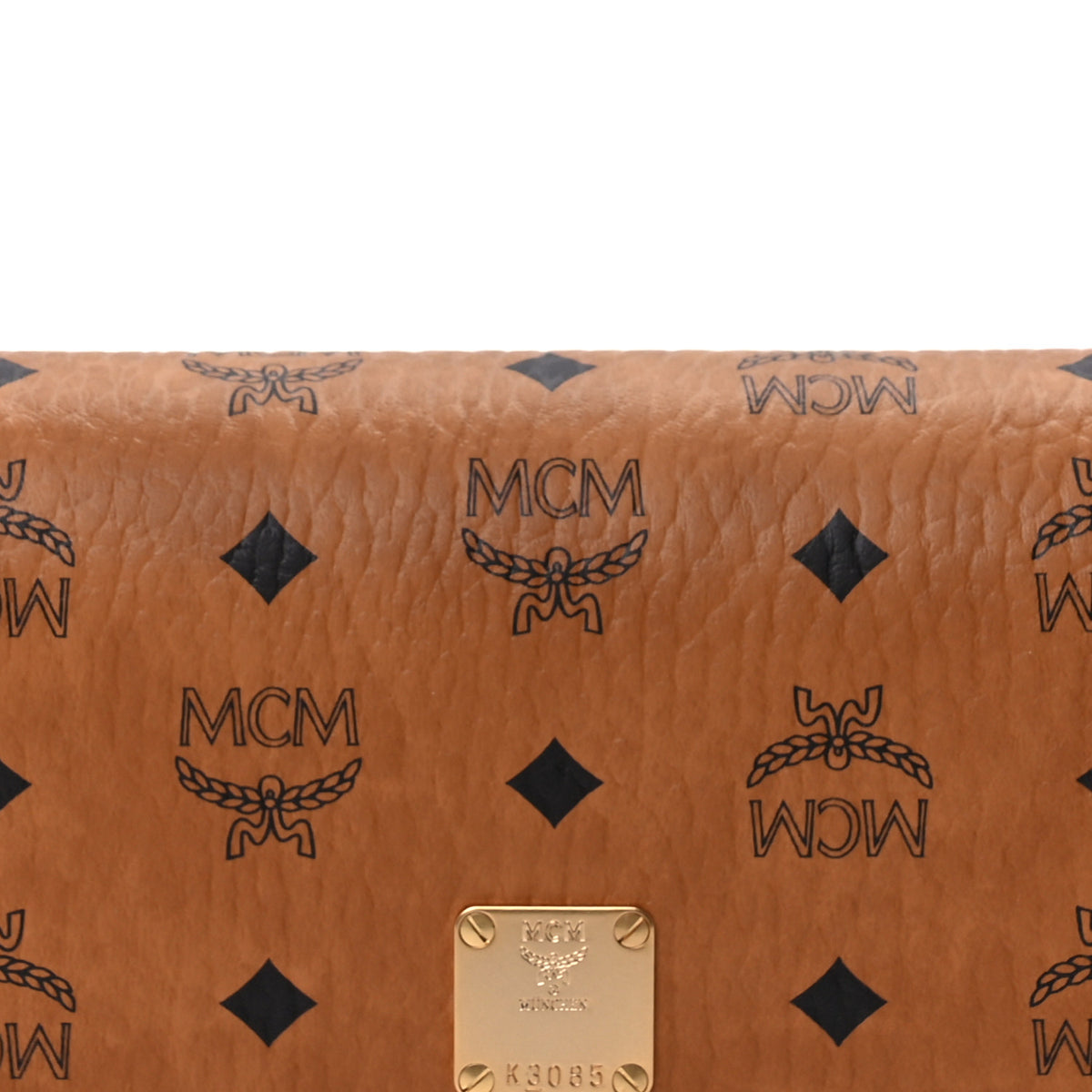 Visetos Monogram Aren Crossbody Bag Cognac