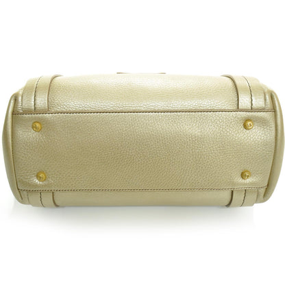 FASHIONPHILE SALVATOREFERRAGAMOLeatherShopperToteGold 5 of 11