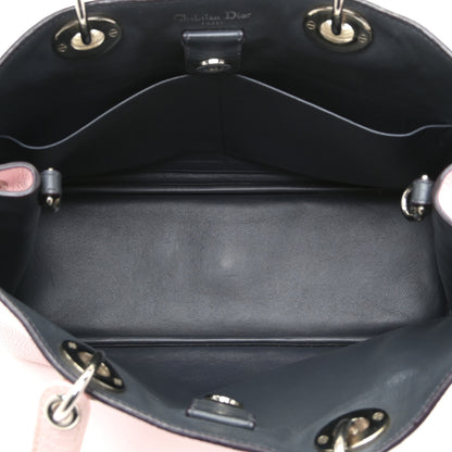 Christian Dior Metallic Bullcalf Medium Diorissimo Tote Pink 7 of 13