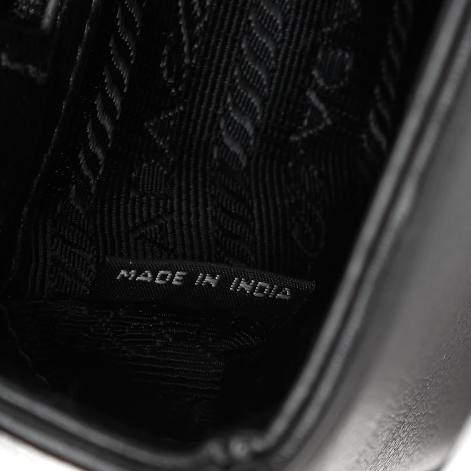 Prada Glace Calfskin Studded Crossbody Black 7 of 12