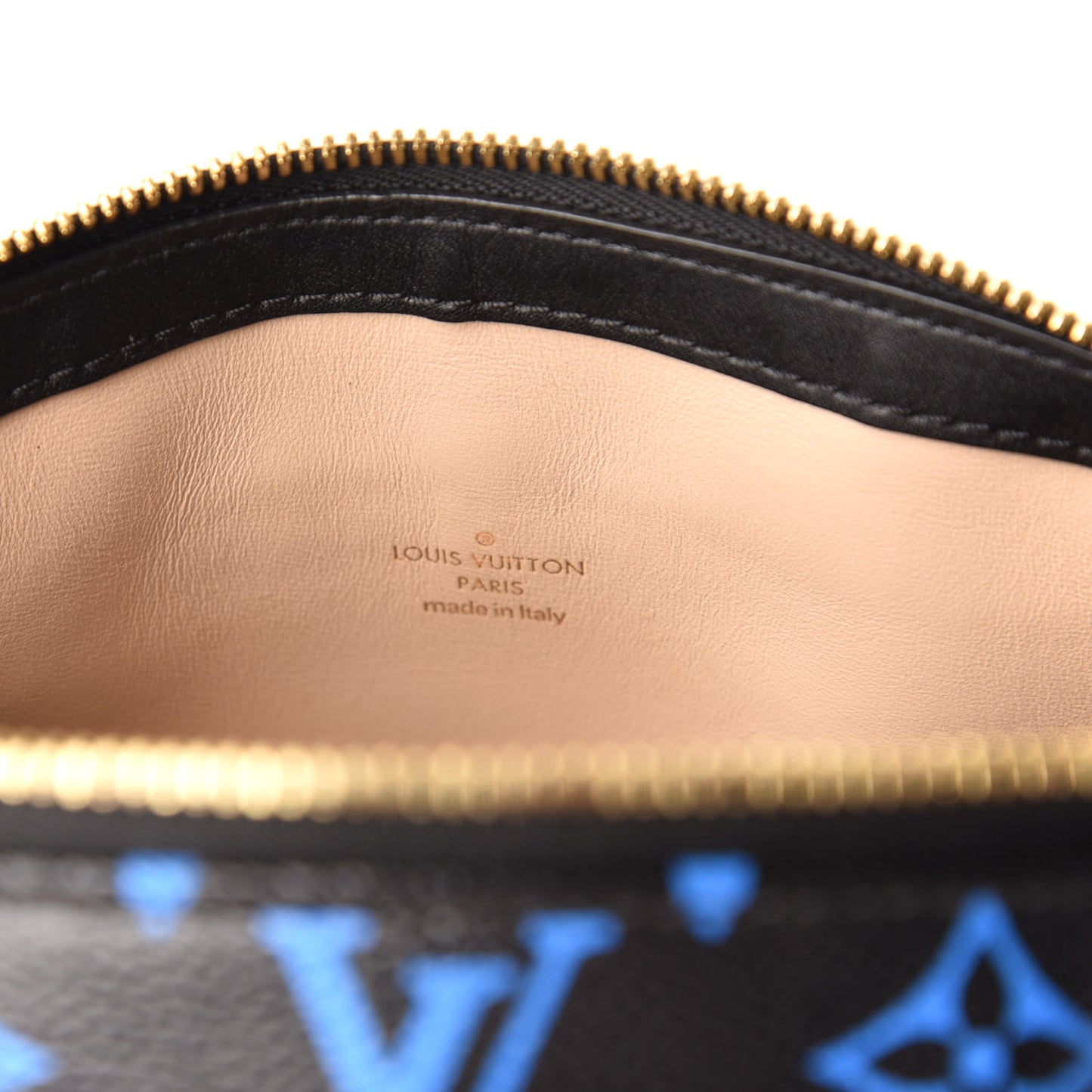 Colored Monogram Speedy Amazon PM Blue Black