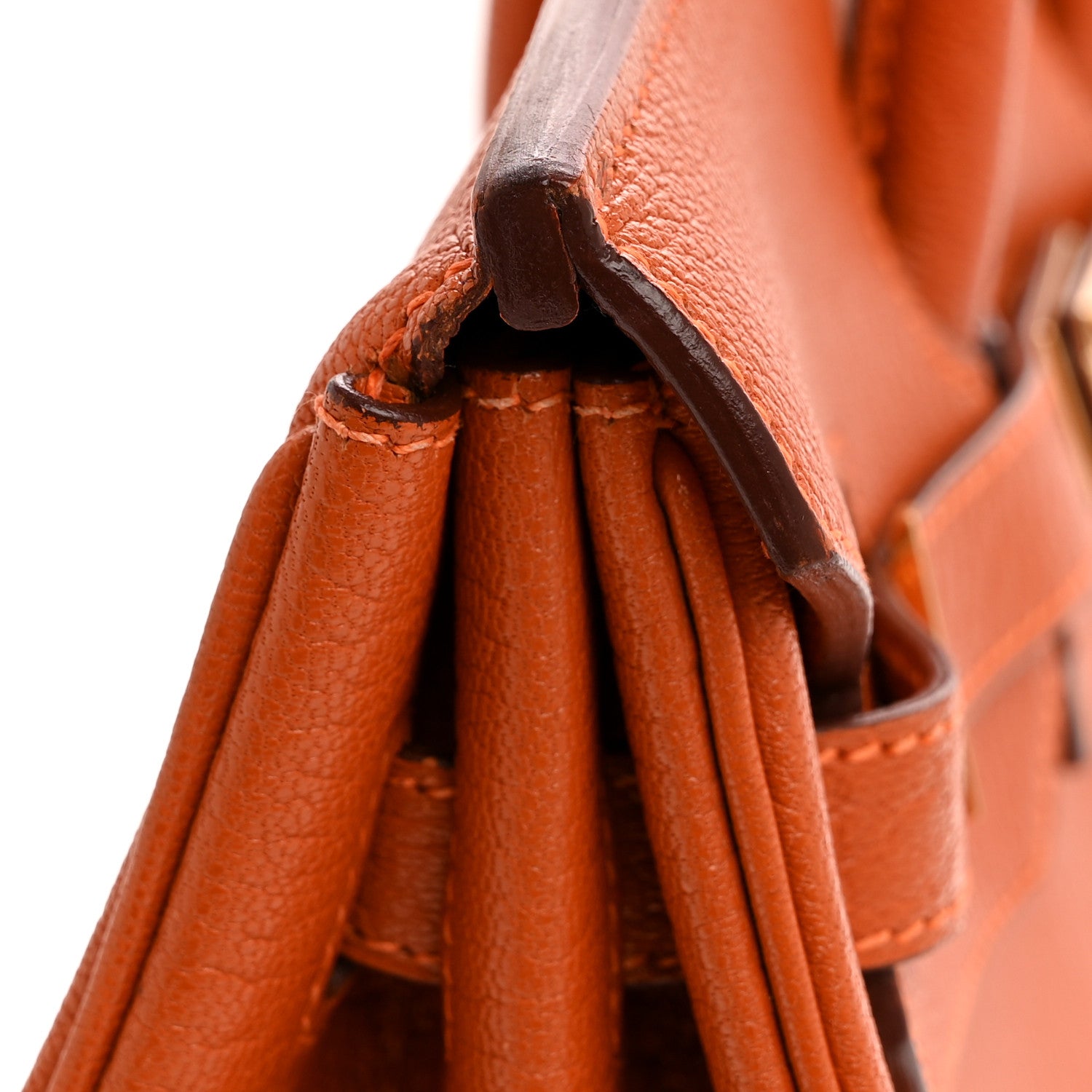 Hermes Chevre de Coromandel Birkin 35 Potiron 14 of 15