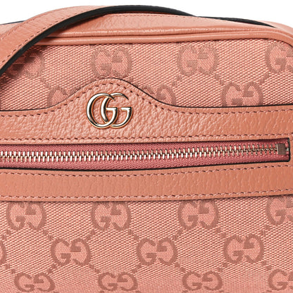 Gucci Monogram Textured Dollar Calfskin Mini Ophidia Shoulder Bag Cloche Rose Pink 6 of 8