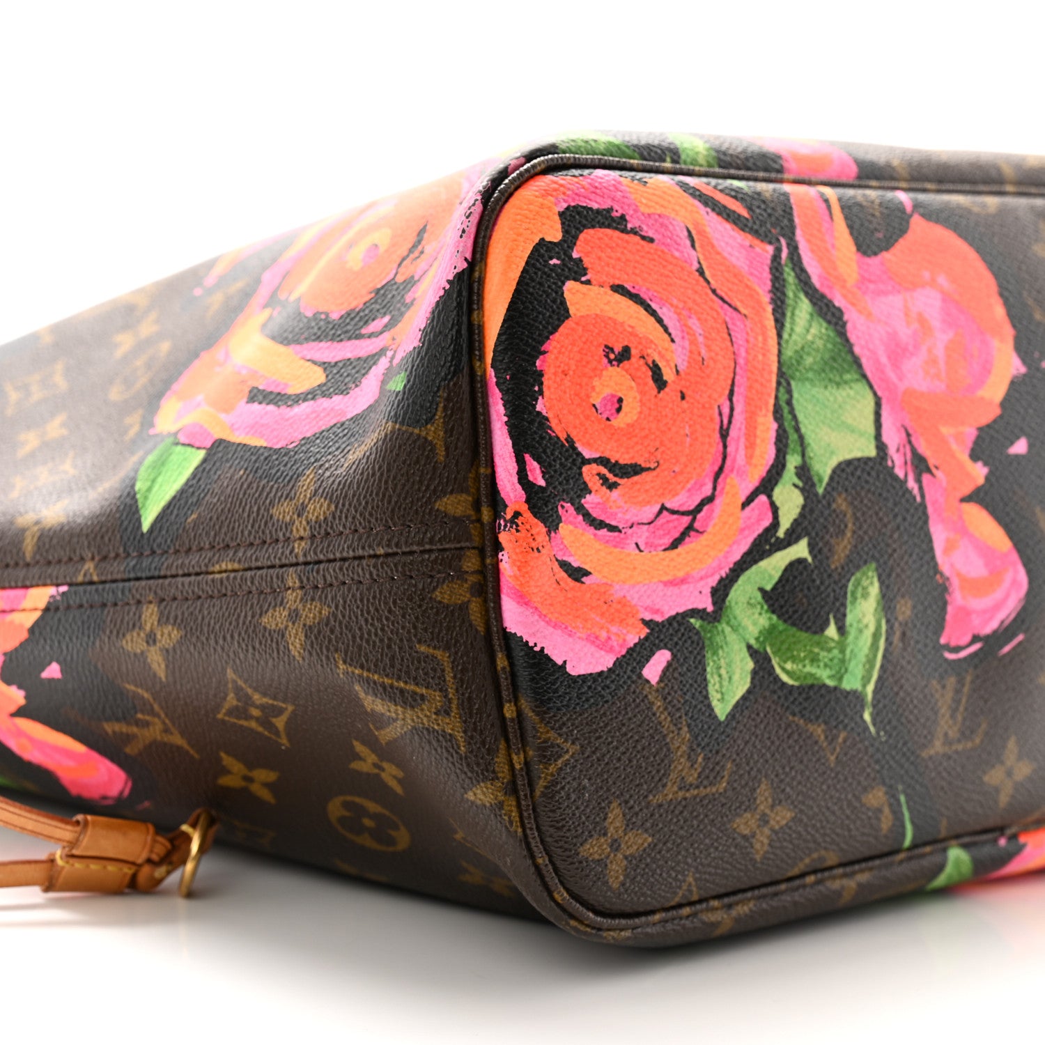 Louis Vuitton Monogram Roses Neverfull MM 8 of 13