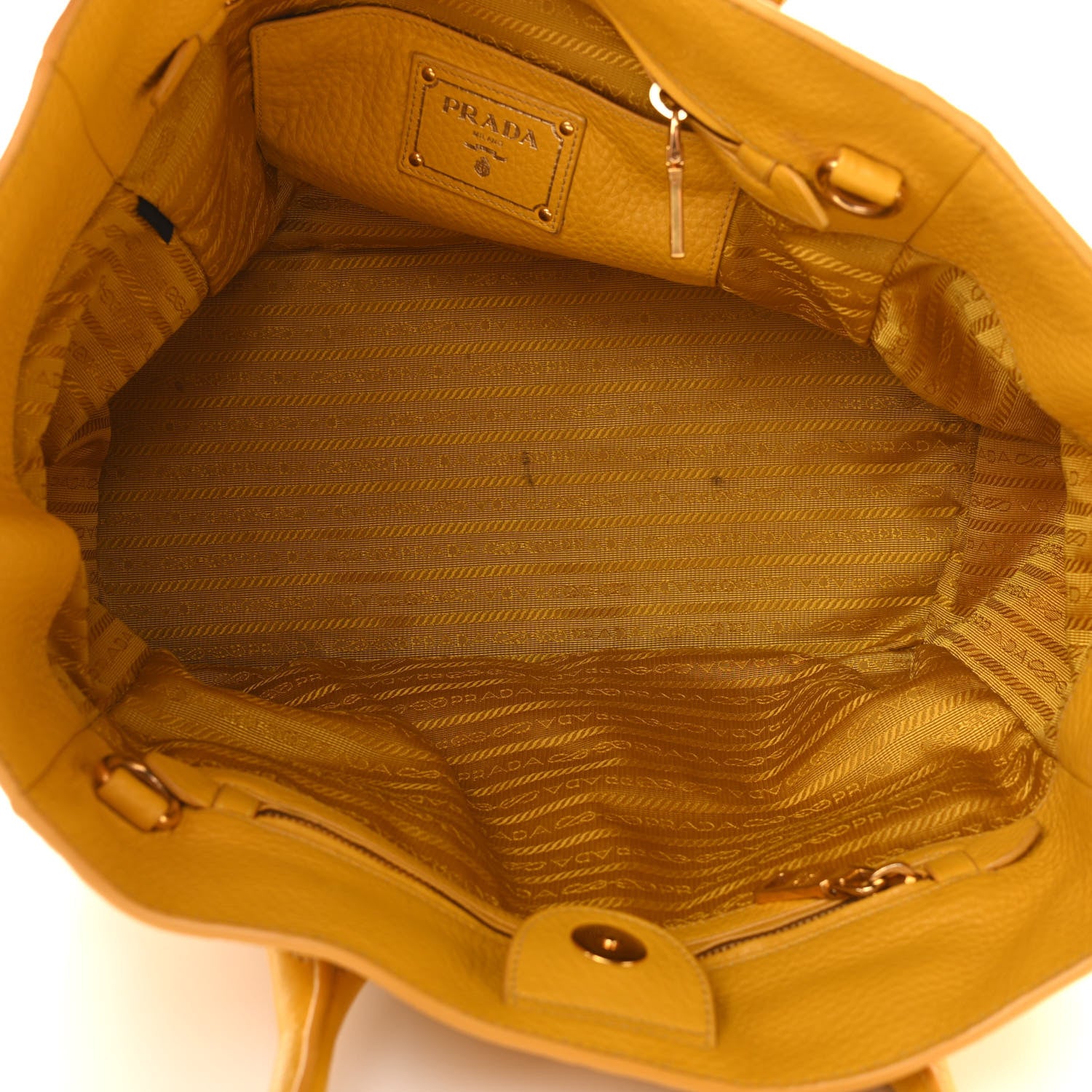 Prada Vitello Daino Tote Mimosa 5 of 15