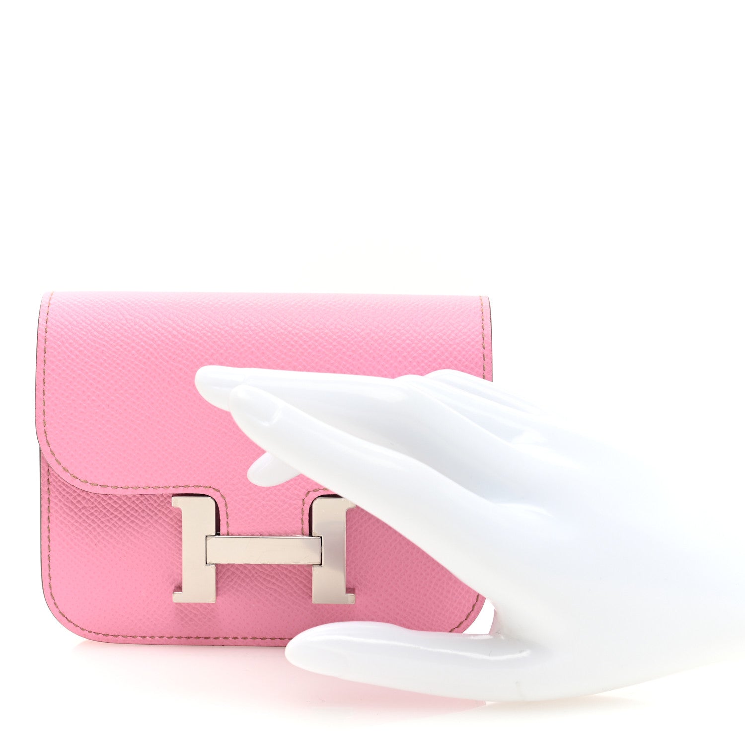 Hermes Epsom Constance Slim Wallet 5P Pink 2 of 9