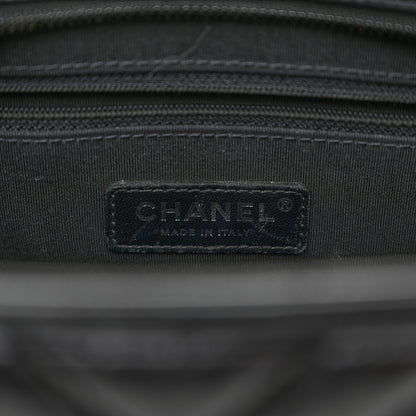 Chanel Aged Calfskin Chevron Quilted Medium Gabrielle Hobo So Black 6 of 10