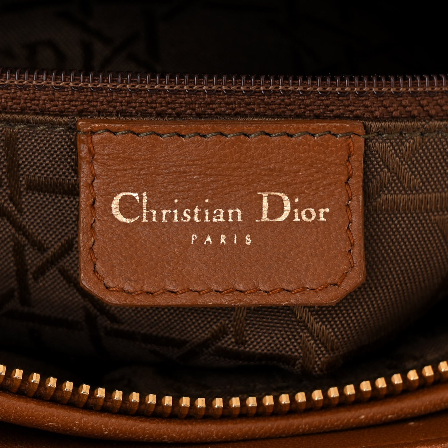 Lambskin Cannage Large Lady Dior Tan