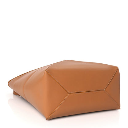 Loewe Shiny Calfskin Medium Puzzle Fold Tote Warm Desert 3 of 8