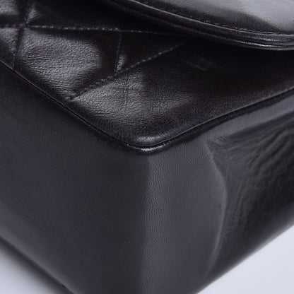 Chanel Lambskin Quilted Medium Single Flap Black 12 of 14