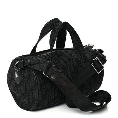 Christian Dior Oblique Jacquard Zipped Messenger Bag Black 2 of 8