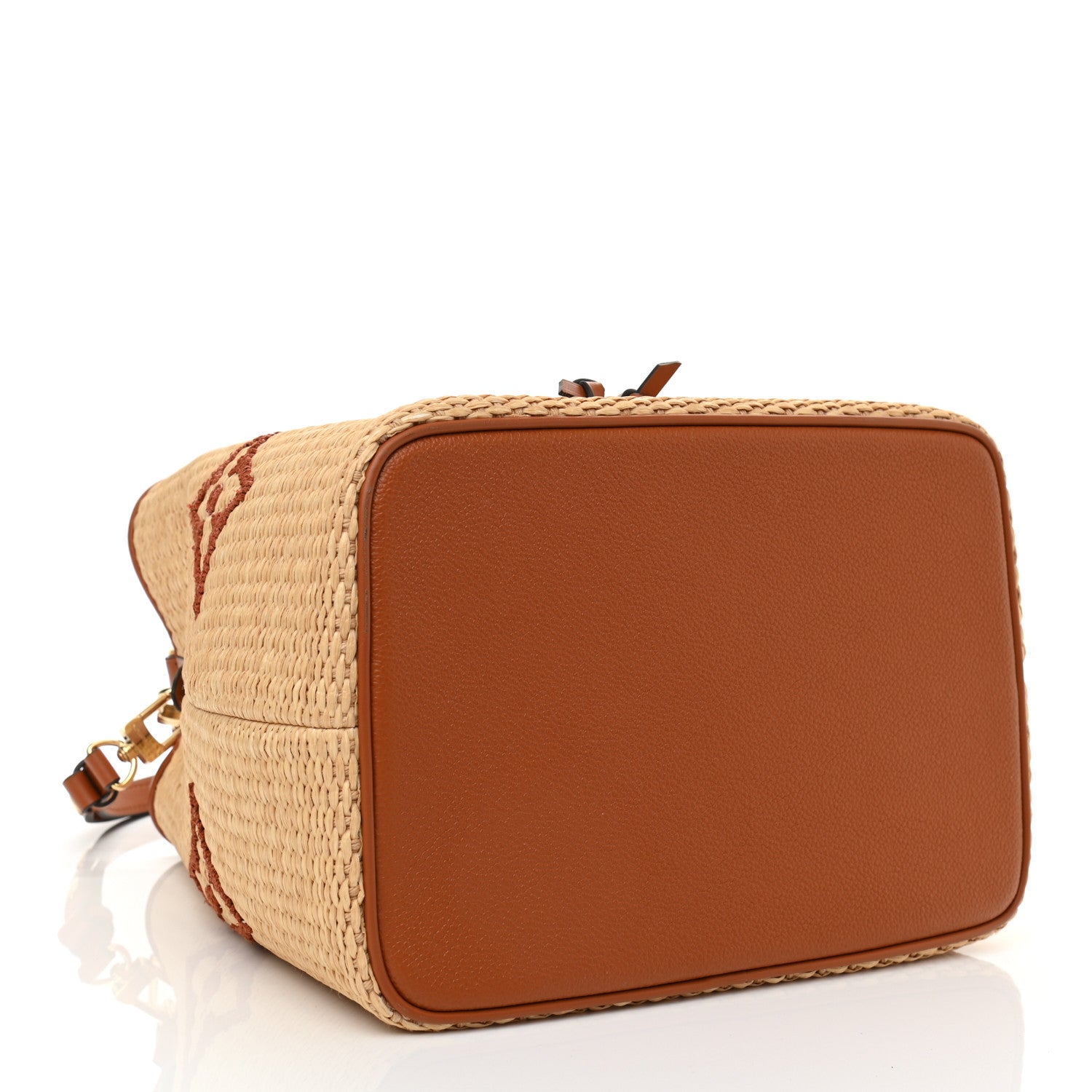Louis Vuitton Raffia Calfskin Monogram Neonoe MM Tan 4 of 9