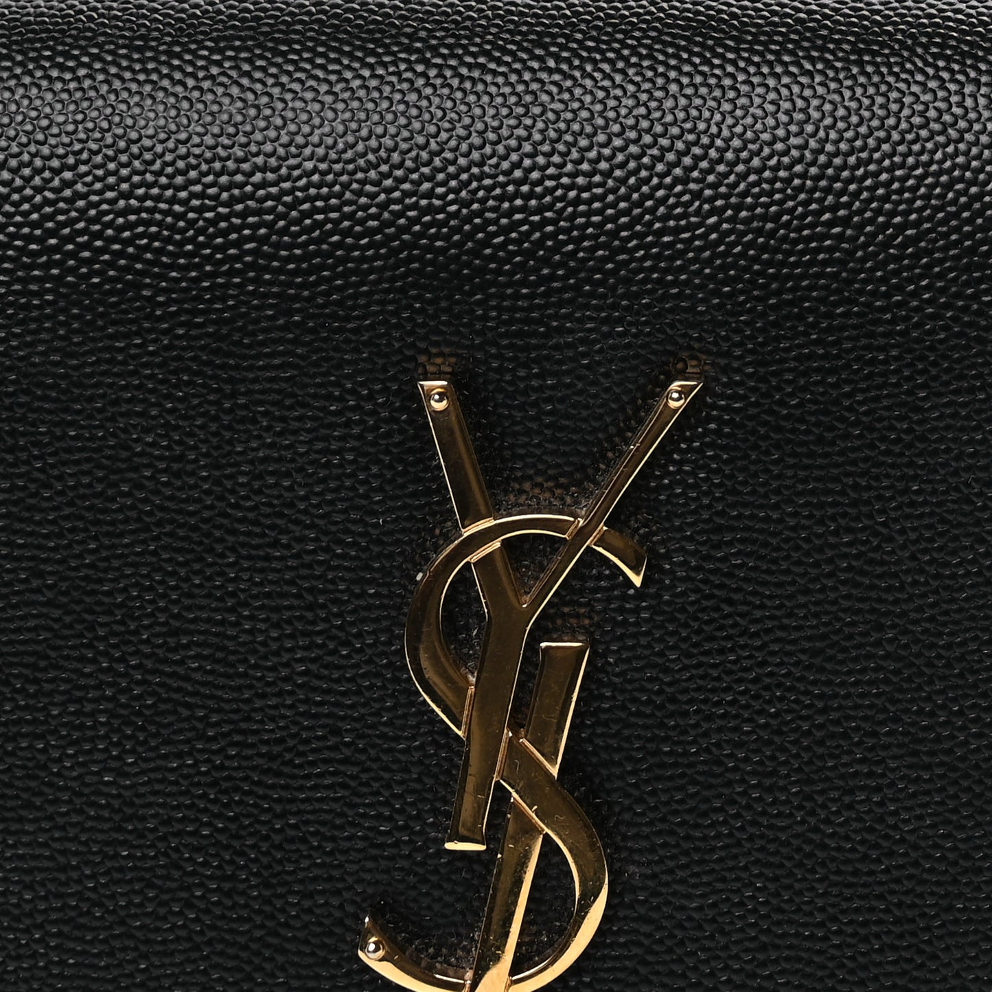 Grain De Poudre Medium Classic Monogram Kate Satchel Black