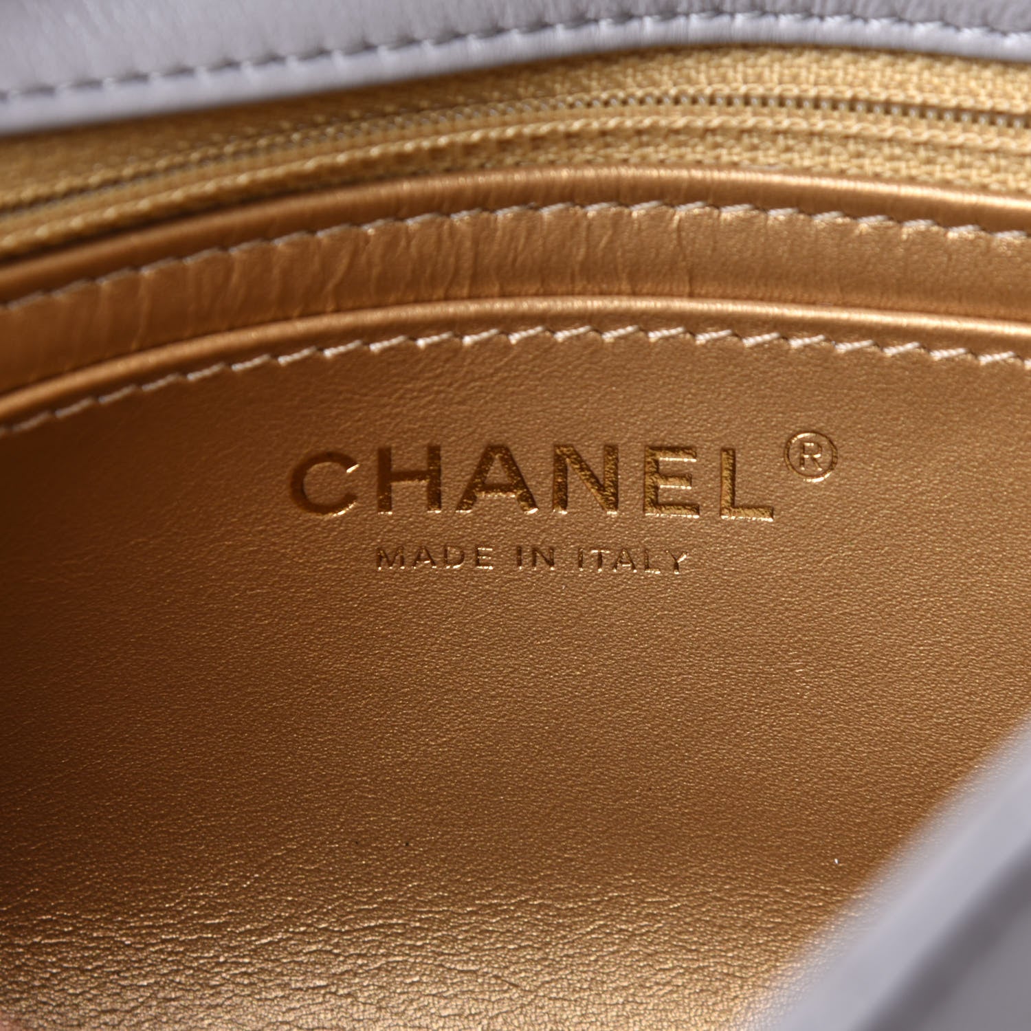 Chanel Lambskin Quilted Mini Pearl Crush Flap Light Grey 8 of 13