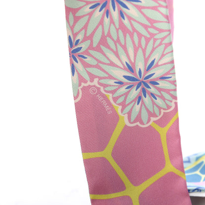 Hermes Silk The Three Graces Twilly Rose Bonbon Canard 2 of 4