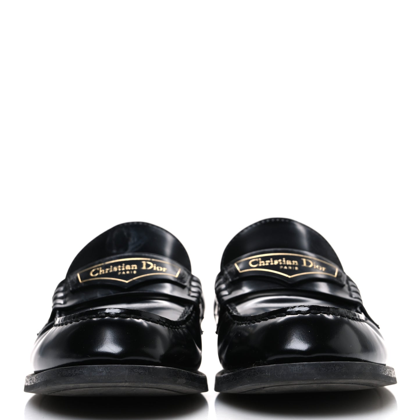 Brushed Calfskin Boy Loafer Mule 36 Black