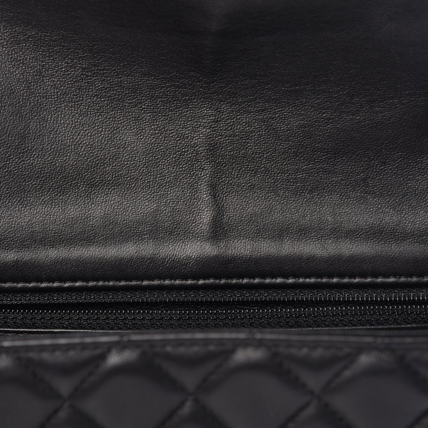 Lambskin Quilted Mini Rectangular Flap Black
