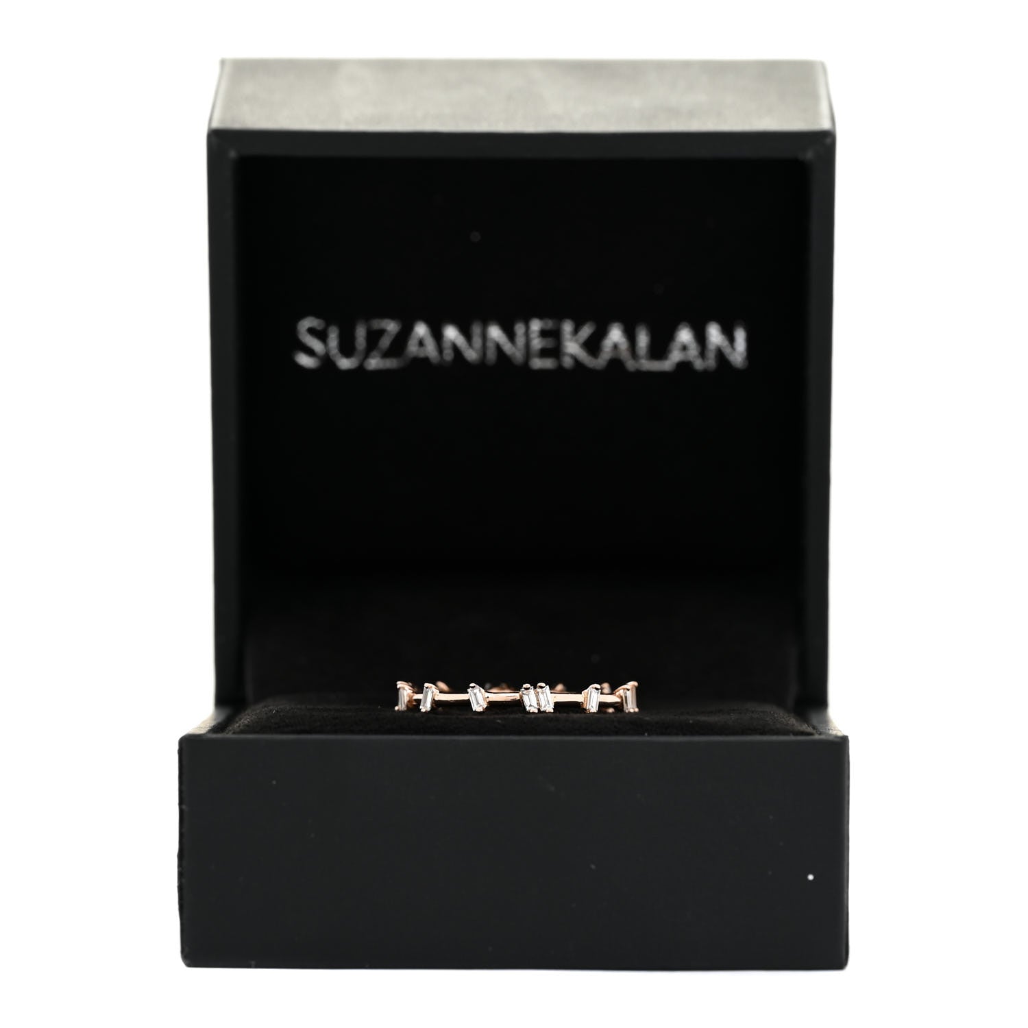 Suzanne Kalan 18K Rose Gold Diamond Barbwire Band Ring 52 6 6 of 6