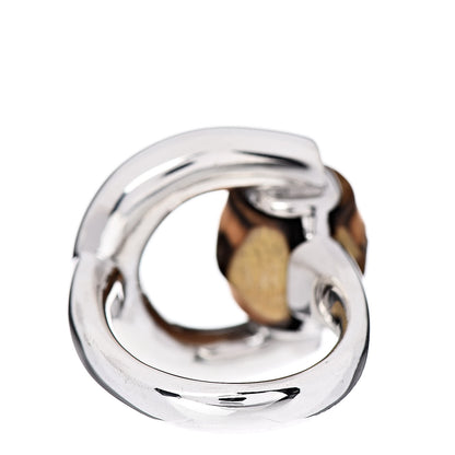 Gucci Sterling Silver Bamboo Horsebit Ring 53 6.25 4 of 6
