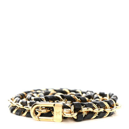 Louis Vuitton Calfskin Multi Pochette Chain Shoulder Strap Black Gold 1 of 5