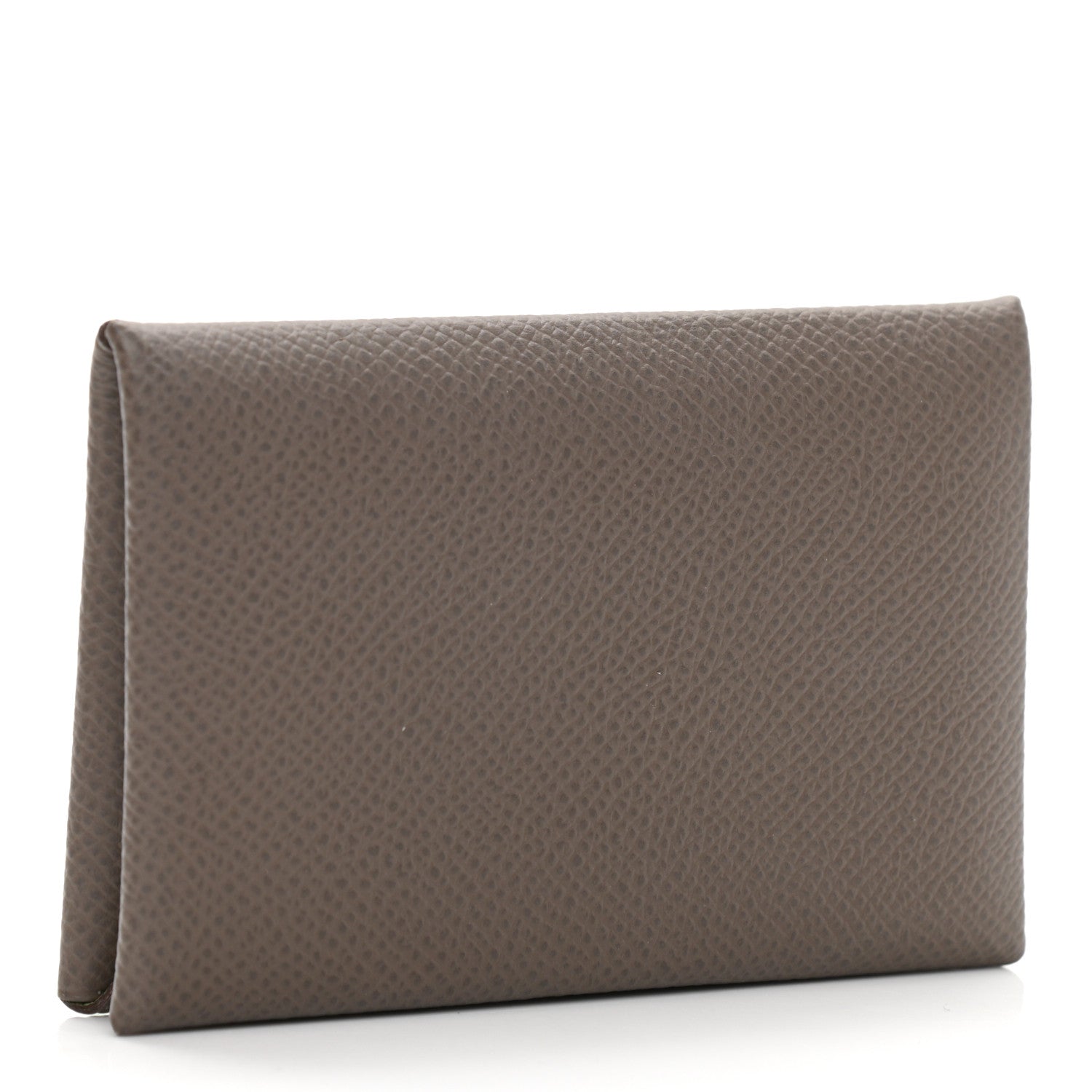 Hermes Epsom Verso Calvi Card Case Etain Vert Criquet 3 of 8