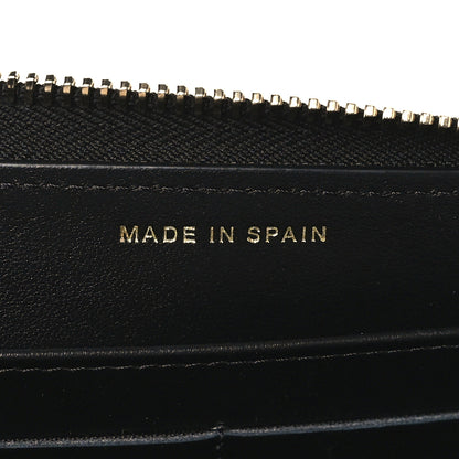 Chanel Caviar Quilted Filigree Zip Around Wallet Black 7 of 8