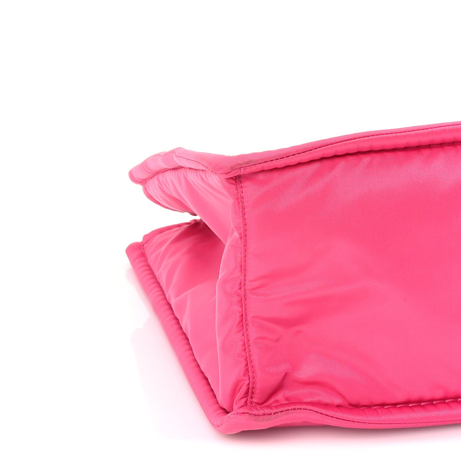 Prada Tessuto Nylon Chain Tote  Fuxia 7 of 8
