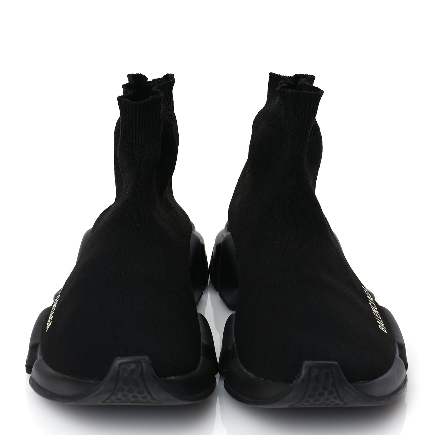 Balenciaga Neoprene Knit Womens Speed Sneakers 38 Black 3 of 6