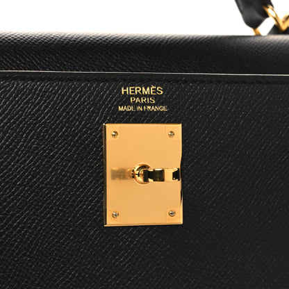 Hermes Epsom Kelly Sellier 32 Black 6 of 10