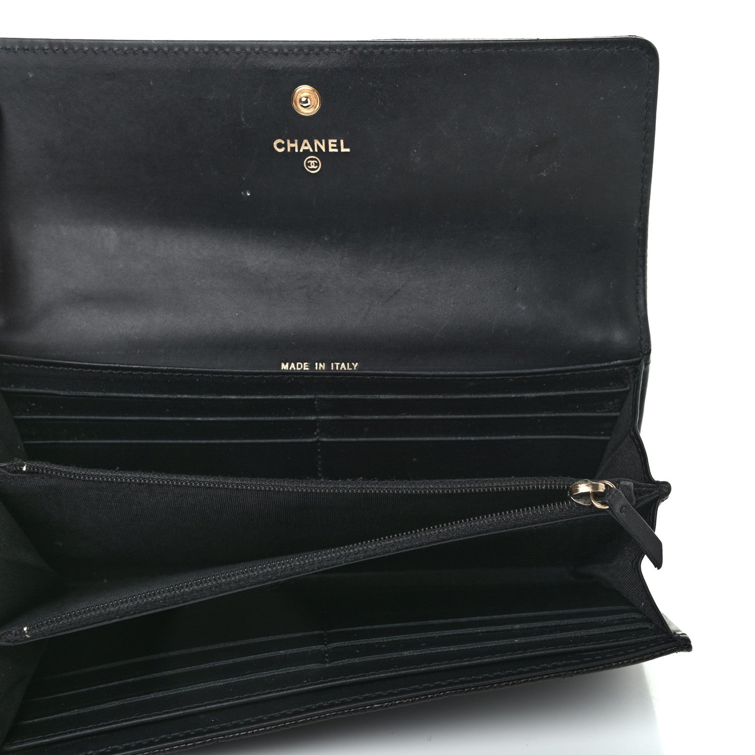 Chanel Caviar Quilted Long Boy Flap Wallet Black 5 of 8
