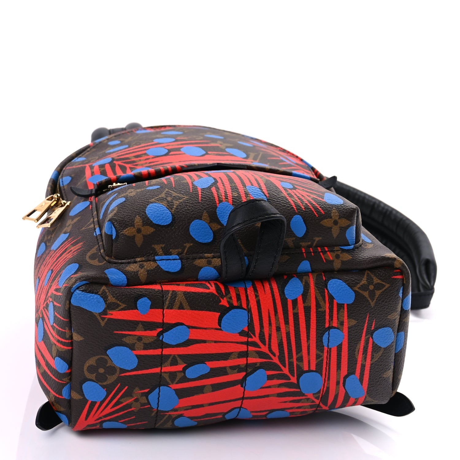 Louis Vuitton Monogram Jungle Dots Palm Springs Backpack PM  Coquelicot Denim 3 of 8