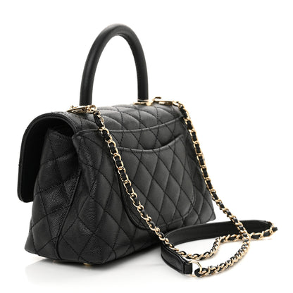 Chanel Caviar Quilted Mini Coco Handle Flap Black 3 of 11