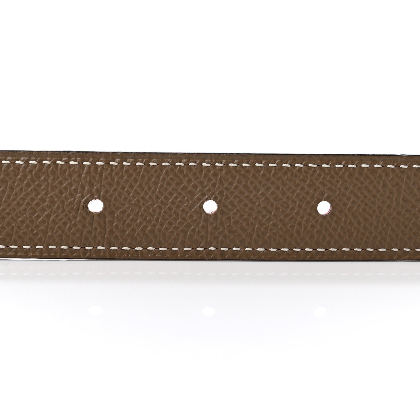 Epsom Swift 24mm Heritage Belt 85 Etoupe Rouge Coeur