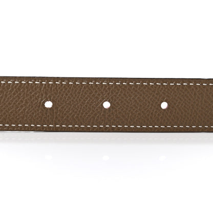 Hermes Epsom Swift 24mm Heritage Belt 85 Etoupe Rouge Coeur 4 of 5