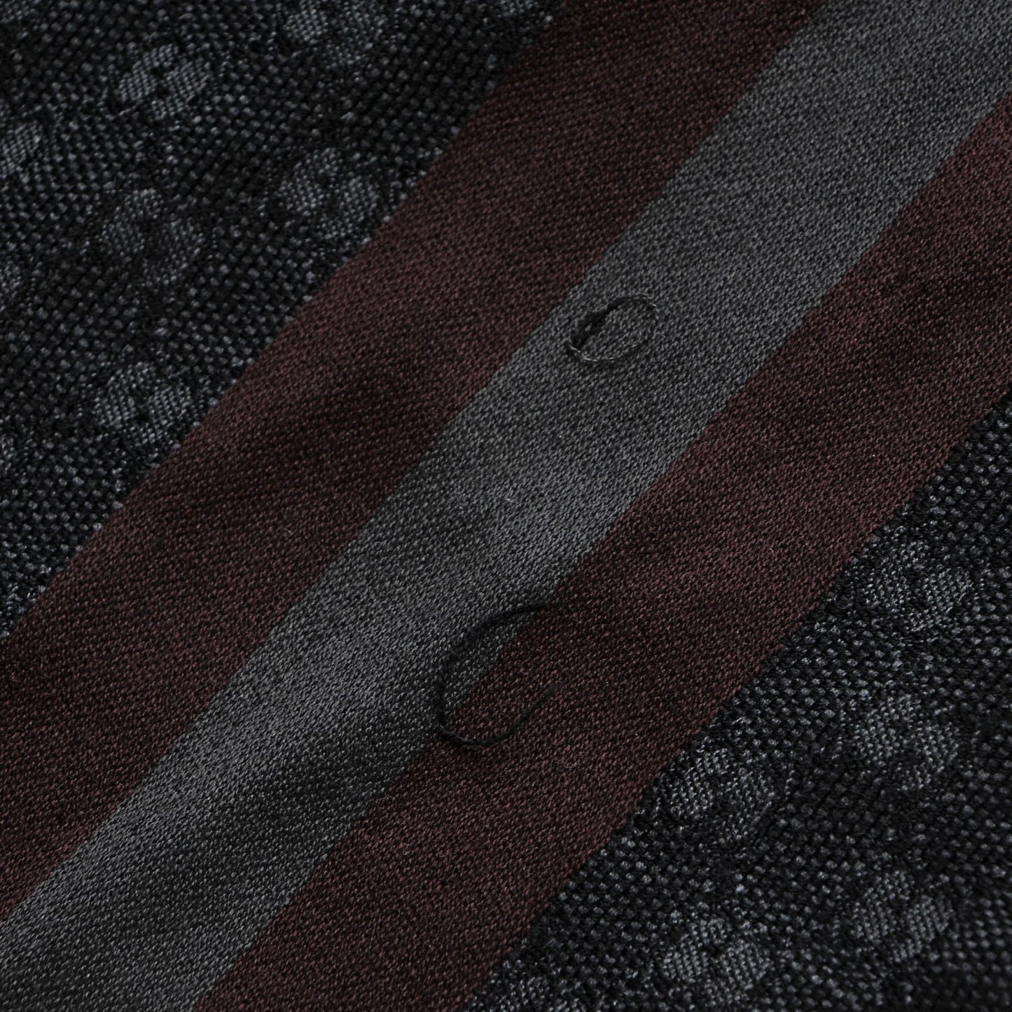 Wool Silk GG Monogram Web Verbier Fringe Scarf Charcoal