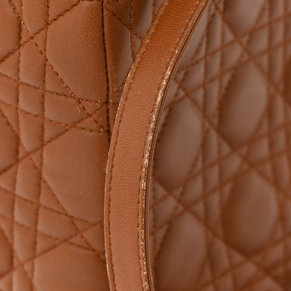 Christian Dior Lambskin Cannage Large Lady Dior Tan 14 of 15