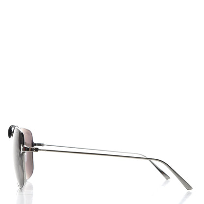Cartier Ruthenium Santos De Aviator Sunglasses Grey 3 of 8