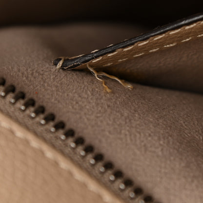 Celine Drummed Calfskin Mini Luggage Dune 8 of 14