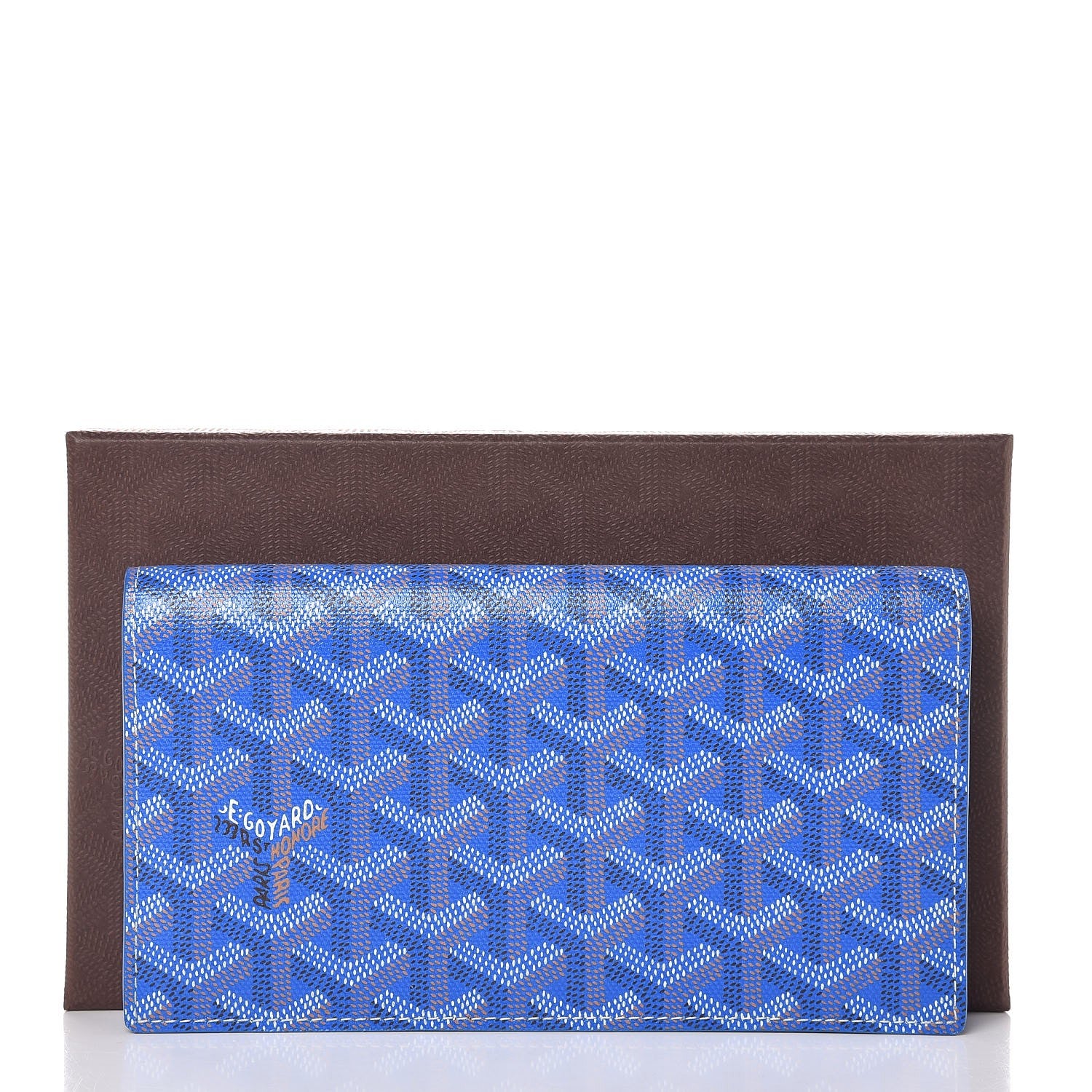Goyard Goyardine Richelieu Wallet Sky Blue 7 of 7