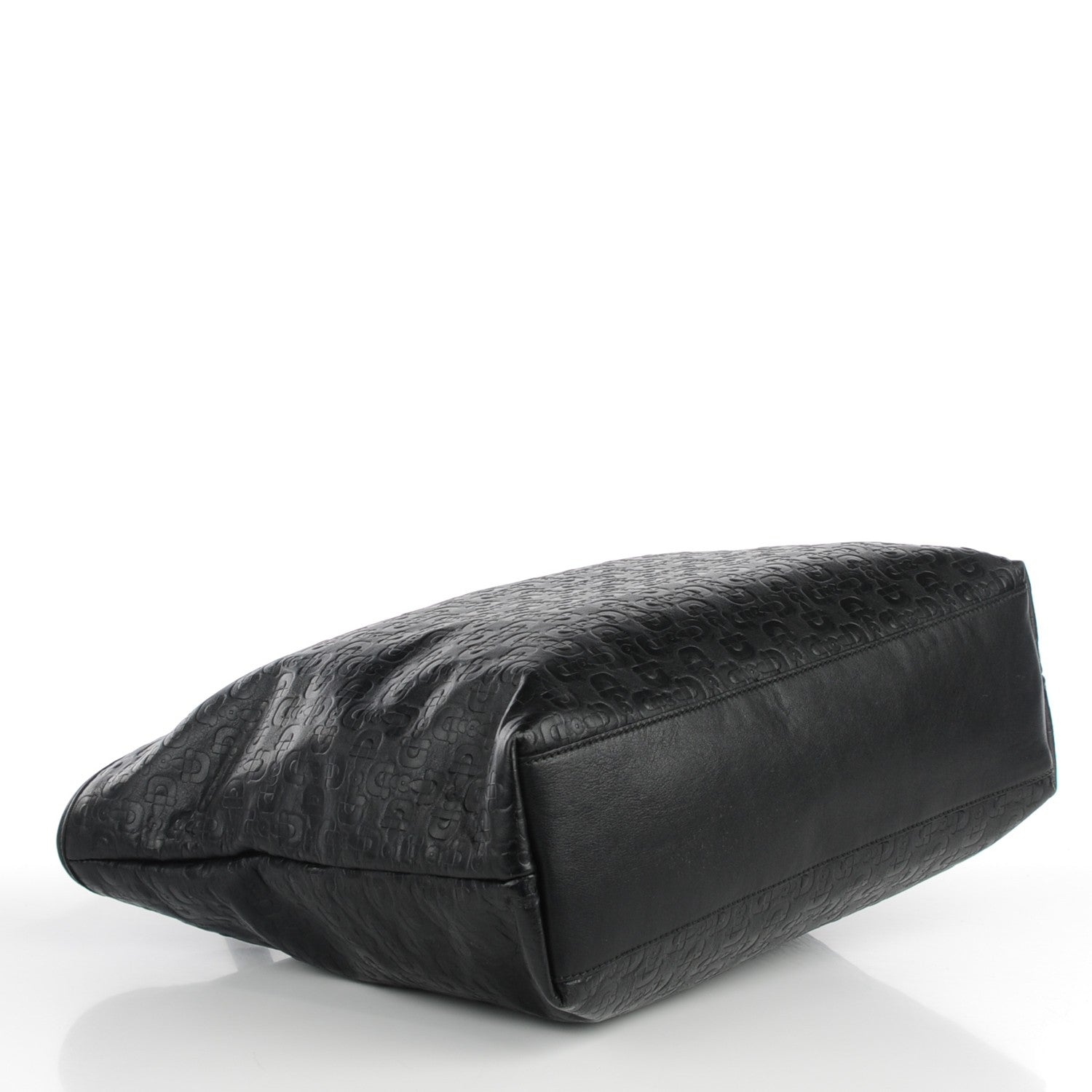 Gucci Calfskin Horsebit Embossed Large Tote Black 4 of 7