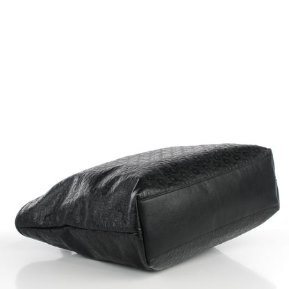 Gucci Calfskin Horsebit Embossed Large Tote Black 4 of 7