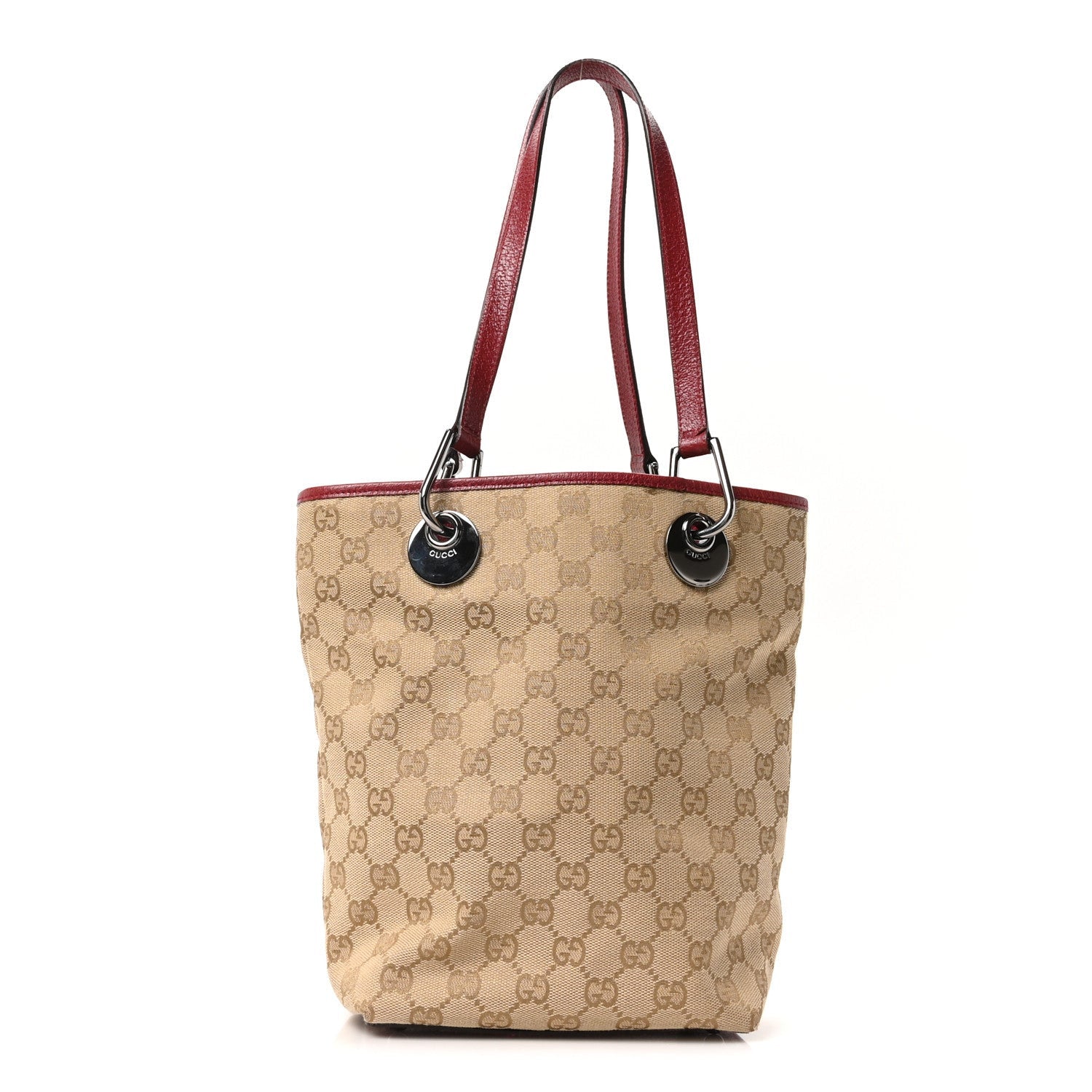 Gucci Monogram Small Eclipse Tote Red 1 of 1