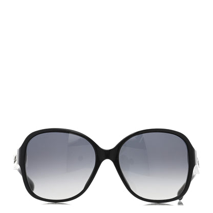 Chanel Polarized Round Sunglasses Black 2 of 7