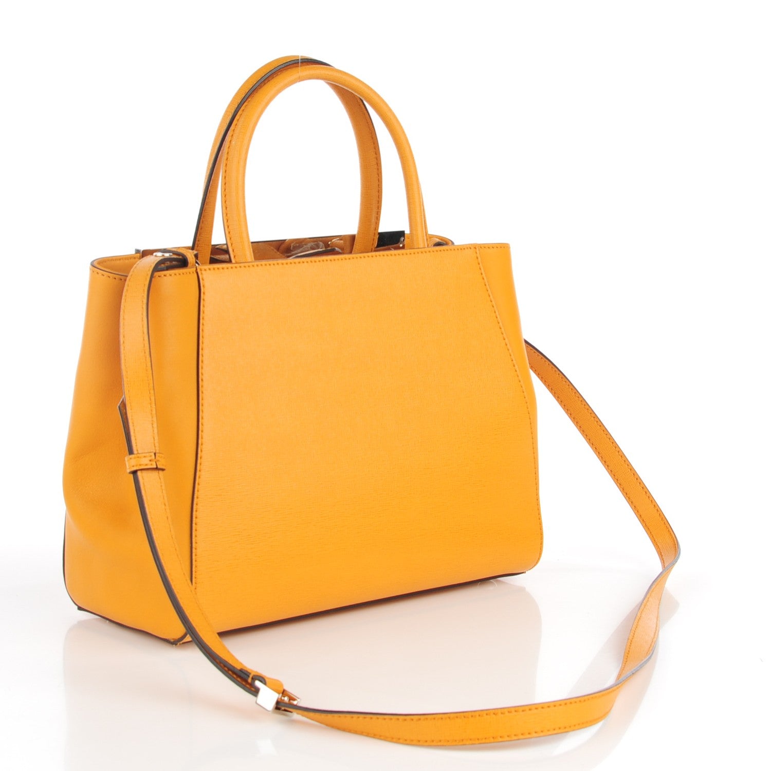 Fendi Vitello Elite Petite 2Jours Tote Miel 3 of 8