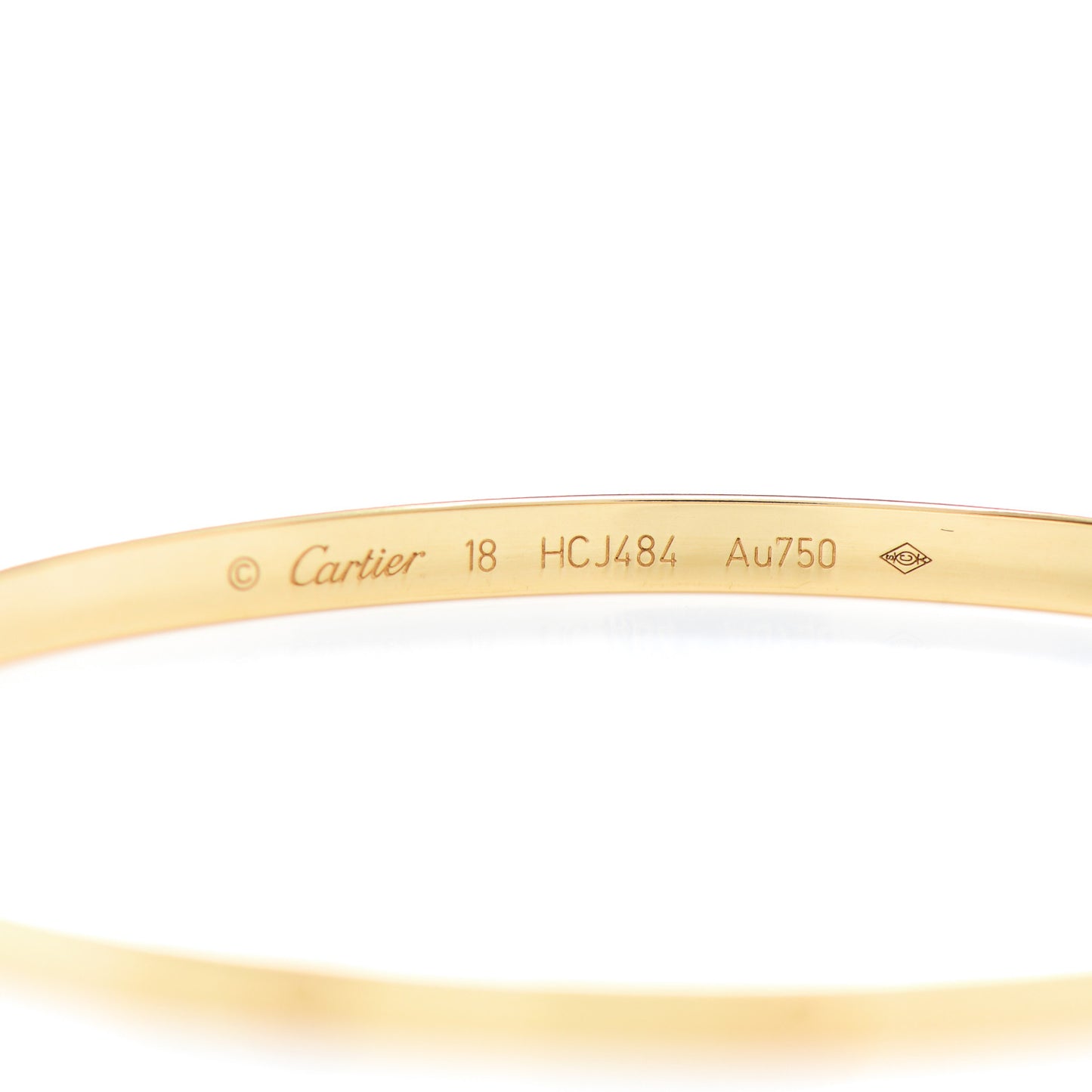 18K Yellow Gold Small LOVE Bracelet 18