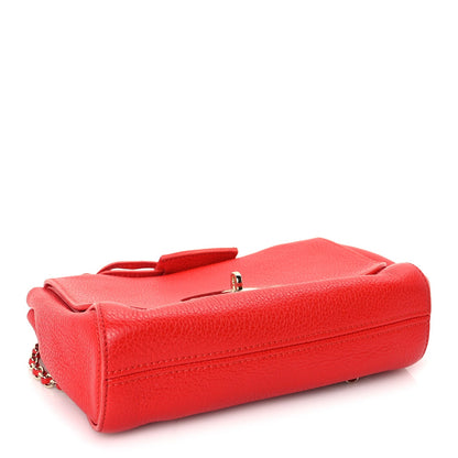 Mulberry Glossy Goatskin Small Lily Flap Red 3 of 8